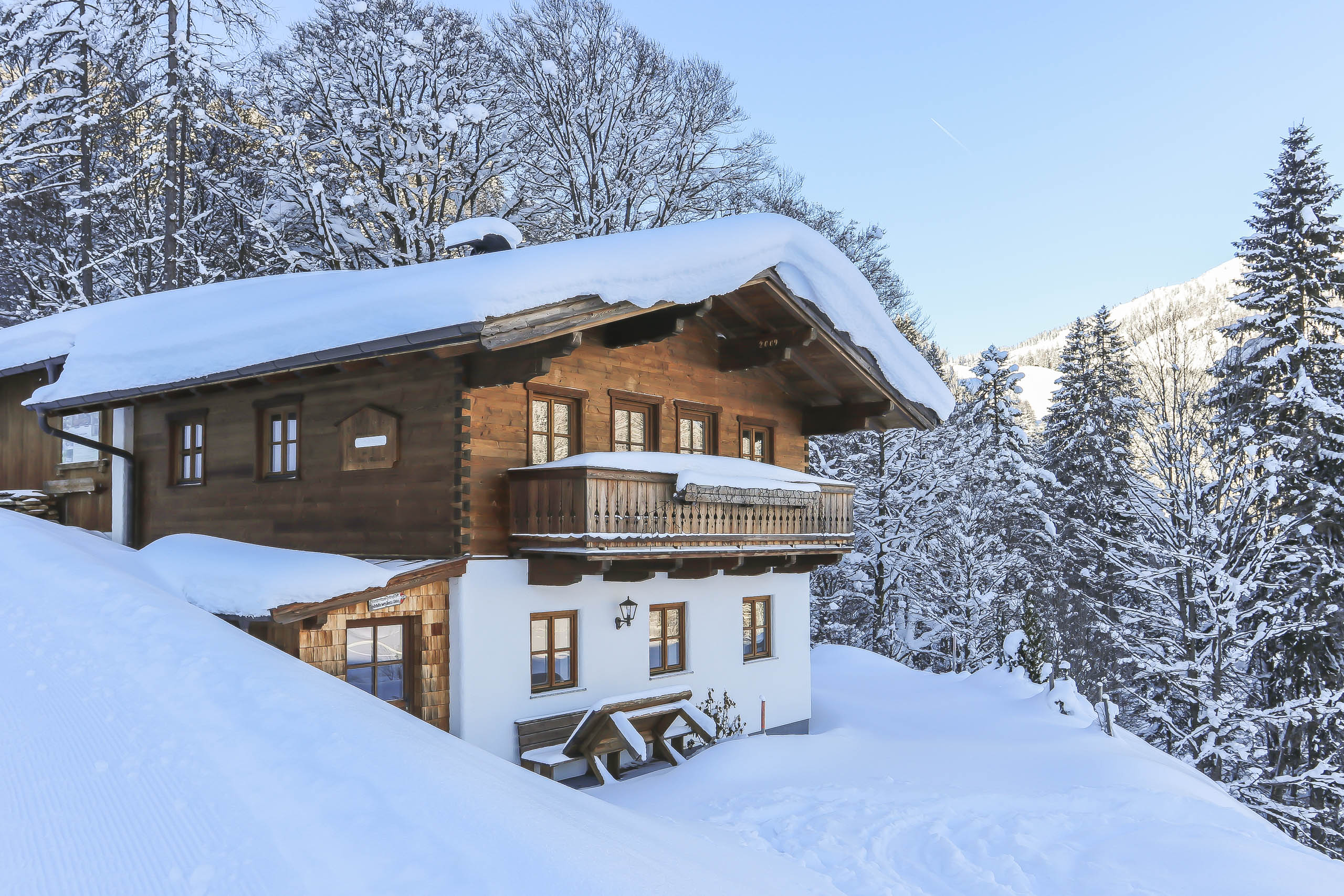 Chalet Sonntagshorn am Waldrand im Heutal bei Unken