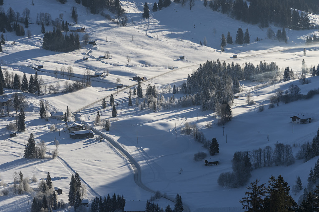 Skifahren im Heutal