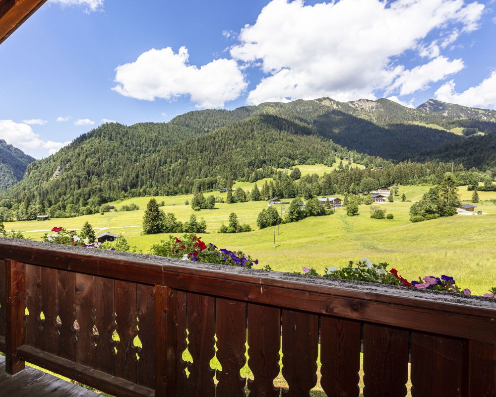Ausblick vom Balkon